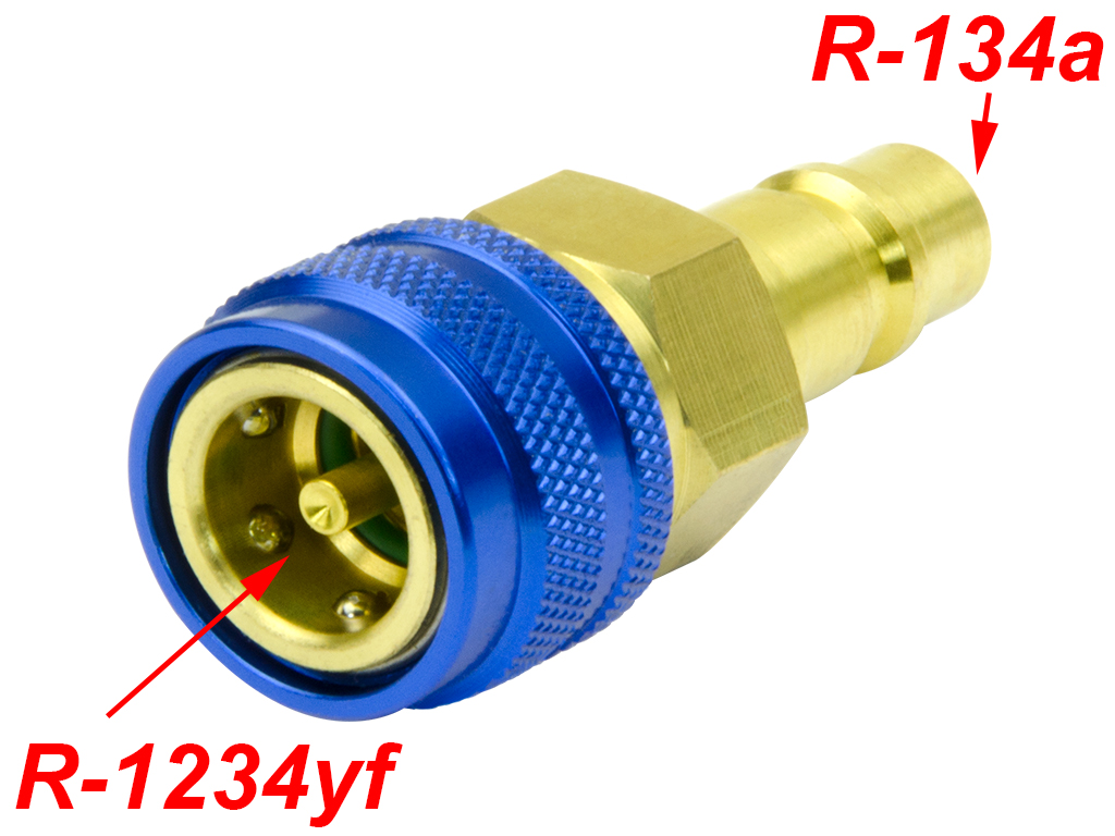 R1234yf R134a Adapter Low Voltage Side Conversion Port Connector Quick  Coupler Car Air Conditioning Accessories1pcs