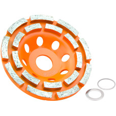 4.5inch 115mm Double Row Diamond Segmented Grinder Cup Grinding Wheel