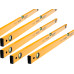 Lot of 5 4feet Long Spirit 3 Vials Horizontal Vertical Aluminum Levels