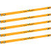 Lot of 5 4feet Long Spirit 3 Vials Horizontal Vertical Aluminum Levels
