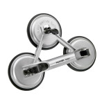 Heavy Duty Aluminum 3 Suction Cup Glass Handle Lifter Puller Gripper