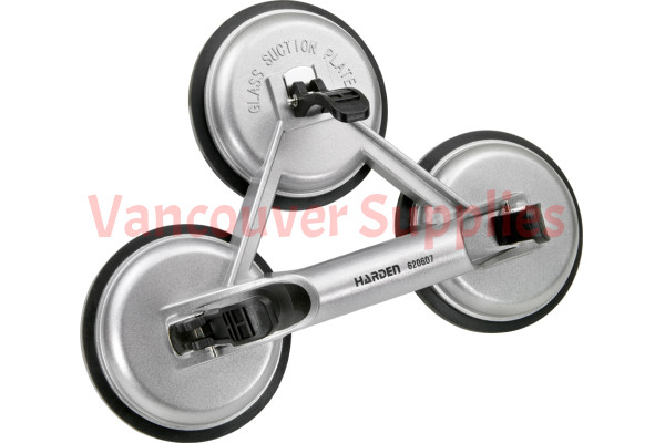 Heavy Duty Aluminum 3 Suction Cup Glass Handle Lifter Puller Gripper