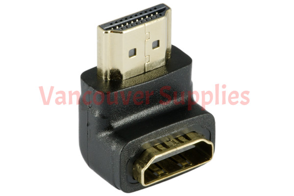 90 Degree HDMI Cable Female to A Male Gold Plated Down Angled Adapter