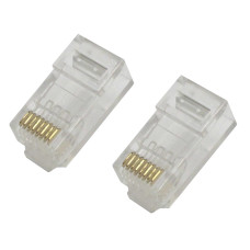 100Pcs Network RJ45 Plug 8P8C RJ45 UTP CAT6/6e Crimp Connectors Ends