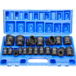 1/2inch Drive Standard SAE Impact 3/8 to 1-1/2in Imperial Sockets Set
