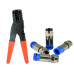 Coax Cable Connector Compression Crimping Tool RG6 RG59 F Connectors