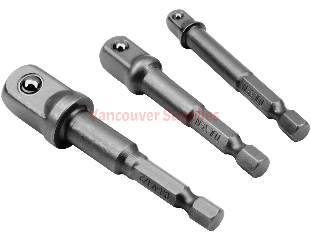 Aazon.co: 3 Pcs Power Drill Sockets Adapter Sets,360°Rotatable Hex