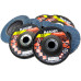 10pcs 4.5in 80G Flap Disc Fiberglass Backing Wood Metal Angle Grinder