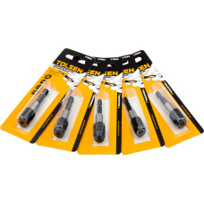 Pack of 5 Pieces 1/4 Hex Shank Drill Magnetic Screwdriver Bit Holder