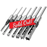 7pc Square Hole Mortise Chisel Drill Bit HSS Woodworking Saw Mortising