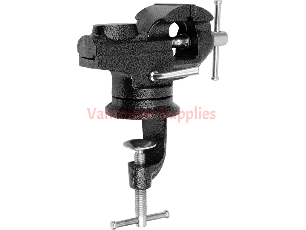Marddpair 3" Tabletop Bench Vise – Swivel, Tilts, Rotates 360° – Universal Clamp Vise For Hobby/Work