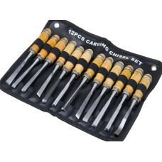 12Pcs Wood Carving Chisel Tool Set Woodworking DIY Detailed Hand Tools