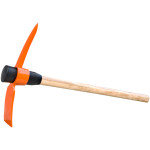 5lbs Pick Mattock Axe Garden Cutter Soil Digging Tool Wooden Handle