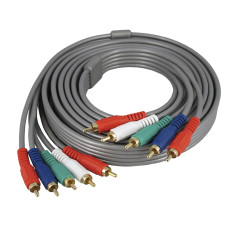 HDTV Video Audio 5RCA Component 5 RCA AV Gold Plated Cable 10FT 3Meter