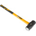 8Lb 26inch Heavy Duty Sledge Hammer Fibreglass Handle Rubberized Grip