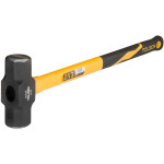 8Lb 26inch Heavy Duty Sledge Hammer Fibreglass Handle Rubberized Grip