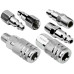 6pcs Air Hose Fittings 1/4in NPT Quick Connect Coupler Connector Plug