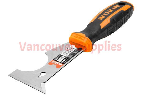 6in1 2.5in Putty Knife Scraper Paint Roller Cleaner Fiberglass Handle