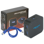 Super Speed 5Gbps USB 3.0 4 Ports Hub Individual Port Indicator LED