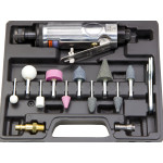15pcs 1/8 1/4in Air Hand Die Grinder Rotary Tool Set Grinding Stones