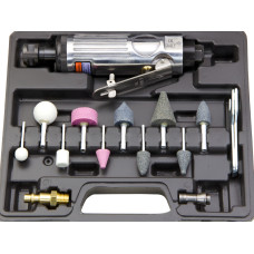 15pcs 1/8 1/4in Air Hand Die Grinder Rotary Tool Set Grinding Stones