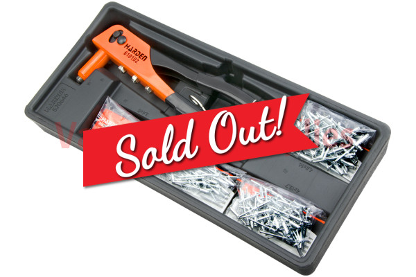 Steel Hand Riveter Rivet Gun 200pcs Aluminum Different Sizes of Rivets