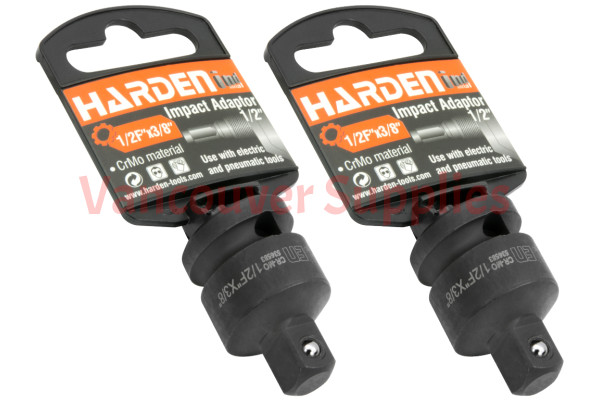 2Pack 3/8Male to 1/2Female Impact Ratchet Wrench Socket Adapter Square