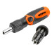 14in1 Reversible Ratcheting Screwdriver CrV Bits Slotted Phillips Torx