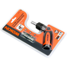 14in1 Reversible Ratcheting Screwdriver CrV Bits Slotted Phillips Torx