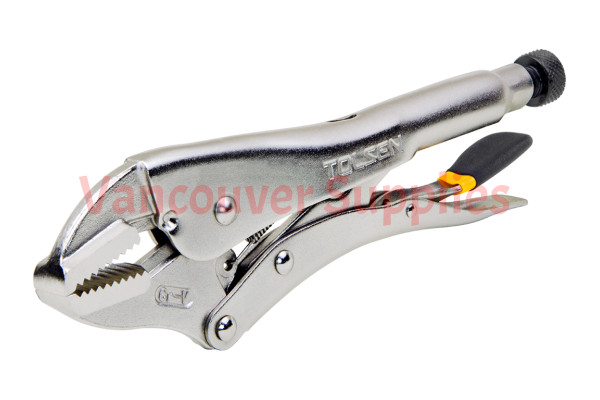 10inch Locking Mole Wrench Vice Grips Straight Jaw Lock Clamp Pliers