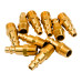 10pcs Brass Air Tool Fittings 1/4 NPT Male to Male Plug 727 Connector