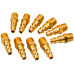 10pcs Brass Air Tool Fittings 1/4 NPT Male to Male Plug 727 Connector
