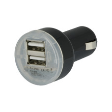 Portable Mini Dual USB Car Charger for iPhone iPad Samsung 5V 1A 2.1A