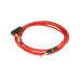 Red Color 90 Degree Angled Type Stereo Audio Jack 3.5mm Male to Male