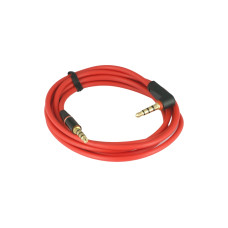 Red Color 90 Degree Angled Type Stereo Audio Jack 3.5mm Male to Male