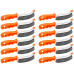 12pc Wire Hand Copper Plated Steel Scratch Brush Bristles Rust Removal