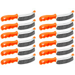12pc Wire Hand Copper Plated Steel Scratch Brush Bristles Rust Removal