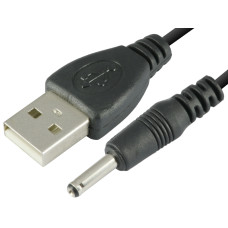 DC 3.5mm Plug to USB Charging Power Charge Cable Wire 5V DC Connector