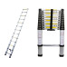 12.5Ft Light Aluminum Telescopic Telescoping Folding Extendable Ladder