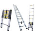12.5Ft Light Aluminum Telescopic Telescoping Folding Extendable Ladder