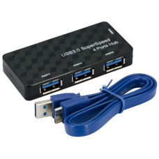 5Gbps USB 3.0 4 Port Fast Data Transfer Computer Hub Cable Splitter
