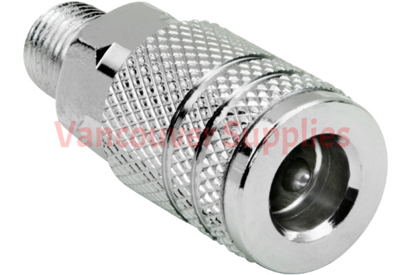 1/4 Inch NPT Male Steel Industrial to Female Coupler Air Hose Fitting