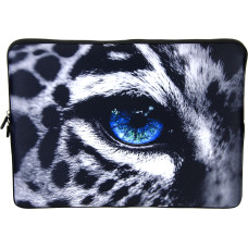 Laptop Netbook Pouch Bag Case for 15-15.6 HP Dell MacBook Leopard Eye