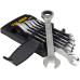 7pcs Metric Gear Spanner Fixed Head Combination Ratchet Wrench Set
