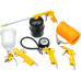 5pcs Air Tool Kit Hose Tire Inflator Fluid Dust Gun Hose Paint Spray