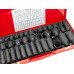 35pcs 1/2in Drive Deep Shallow Impact Wrench Socket 8-32mm Metric Set