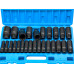 26pcs 1/2inch Drive Deep Long Impact Wrench Socket 10-36mm Metric Set