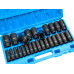 26pcs 1/2inch Drive Deep Long Impact Wrench Socket 10-36mm Metric Set