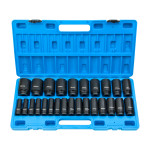 26pcs 1/2inch Drive Deep Long Impact Wrench Socket 10-36mm Metric Set