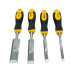 4pc CRV Woodwork Chisel Carving Woodworking Chisels Metal Strike Plate